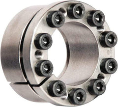 Climax Metal Products - M4 Thread, 11mm Bore Diam, 1-1/16" OD, Shaft Locking Device - 4 Screws, 2,191 Lb Axial Load, 1-3/16" OAW, 0.394" Thrust Ring Width, 474 Ft/Lb Max Torque - Benchmark Tooling