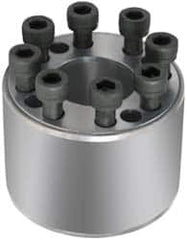 Climax Metal Products - M10 Thread, 2-7/8" Bore Diam, 4.331" OD, Shaft Locking Device - 10 Screws, 76,008 Lb Axial Load, 4.331" OAW, 2.756" Thrust Ring Width - Benchmark Tooling