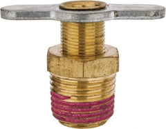 Value Collection - Steel Wing Nut Valve Drain Cock & Shutoff Valve - 1/2 Thread, 200 Max psi - Benchmark Tooling