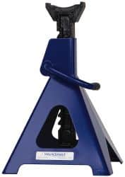 Value Collection - 6 Ton Load Capacity Ratcheting Jack Stand - 15-3/8 to 24-1/4 Inch High, 11-1/4 Inch Base Diameter x 9-1/4 Inch Long x 10-5/8 Inch Wide Chassis - Benchmark Tooling