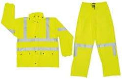 MCR Safety - Size 2XL, Lime, Rain, Disposable Encapsulated Suit - No Pockets - Benchmark Tooling