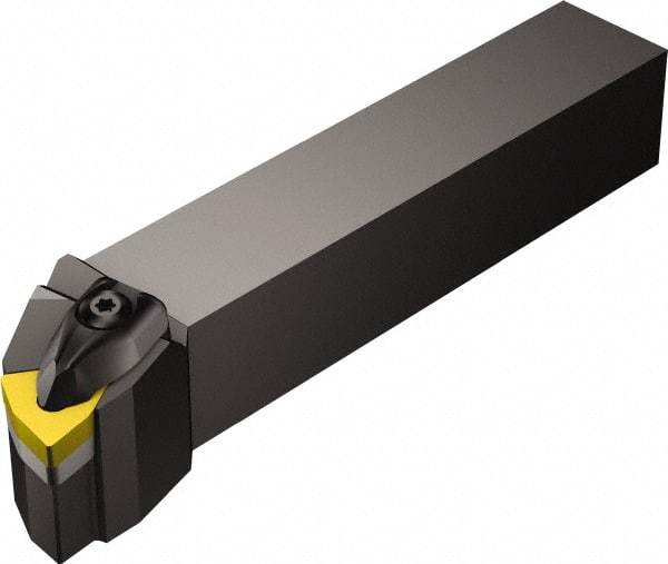 Sandvik Coromant - DWLN, Right Hand Cut, -5° Lead Angle, 25mm Shank Height x 25mm Shank Width, Negative Rake Indexable Turning Toolholder - 150mm OAL, WNMG 06 04 08 Insert Compatibility, Series T-Max P - Benchmark Tooling