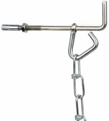 Value Collection - 15 Ft. Chain and Hanger Kit - Steel, Standard Number 2/0 Chain, for Use with Wheel Chocks - Benchmark Tooling