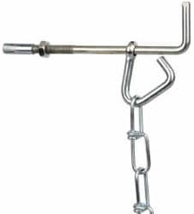 Value Collection - 15 Ft. Chain and Hanger Kit - Steel, Standard Number 2/0 Chain, for Use with Wheel Chocks - Benchmark Tooling