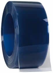 Value Collection - Clear Smooth Standard Dock Curtain Strips - 8" Wide x 150' Long x 0.08" Thick, Vinyl - Benchmark Tooling