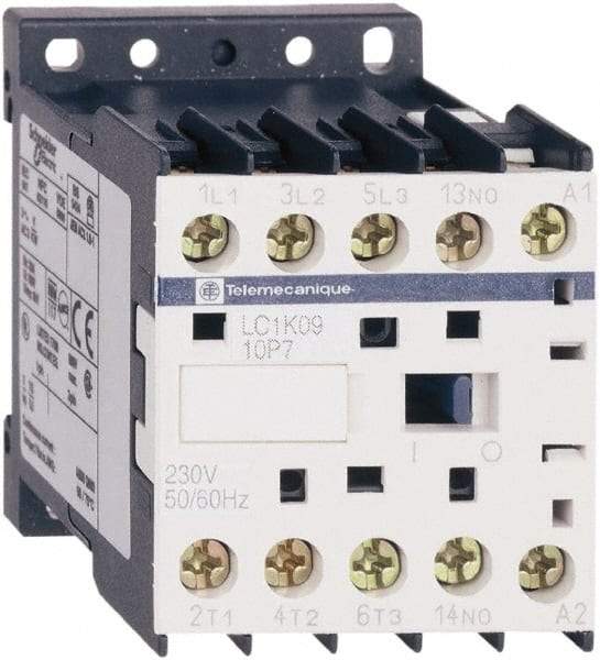 Schneider Electric - 3 Pole, 120 Coil VAC at 50/60 Hz, 16 Amp at 690 VAC, 20 Amp at 440 VAC and 9 Amp at 440 VAC, IEC Contactor - CSA, RoHS Compliant, UL Listed - Benchmark Tooling