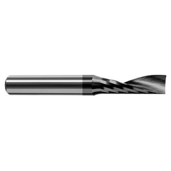 End Mills for Plastics - Single Flute - 0.0625″ (1/16″) Cutter Diameter × 0.1860″ Length of Cut Carbide Square Upcut End Mill for Plastic, 1 Flute, Amorphous Diamond Coated - Exact Industrial Supply