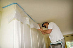 TRIMACO - Medium Weight HDPE Plastic Drop Cloth - 72' x 2', 0.0005" Thick, Tape & Drape - Benchmark Tooling