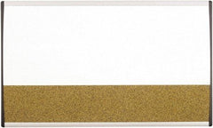 Quartet - 30" High x 18" Wide Combination, Bulletin/Magnetic Dry Erase - Porcelain, Includes Mounting Kit - Benchmark Tooling