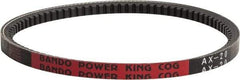 Bando - Section AX, 1/2" Wide, 79" Outside Length, V-Belt - Rubber Compound, Black, Classic Cogged, No. AX77 - Benchmark Tooling