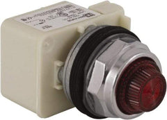 Schneider Electric - 120 V Red Lens Incandescent Pilot Light - Round Lens, Screw Clamp Connector - Benchmark Tooling