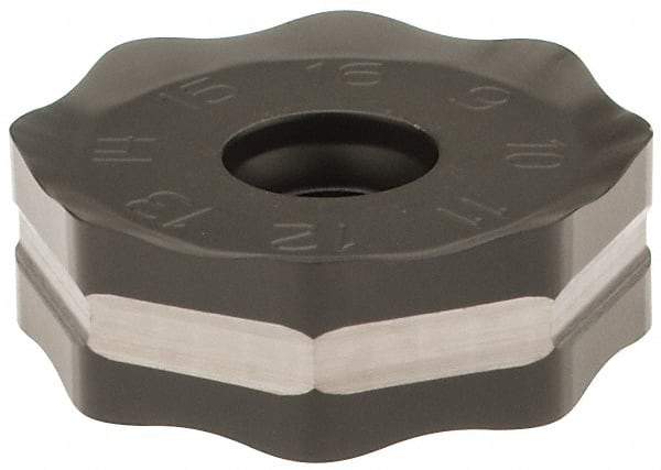 Seco - ONMU090520 M12 Grade MP2500 Carbide Milling Insert - TiCN/Al2O3 Finish, 0.228" Thick, 0.866" Inscribed Circle - Benchmark Tooling