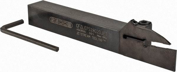 Seco - CFZL, Left Hand Cut, 3/4" Shank Height x 3/4" Shank Width, Indexable Turning Toolholder - 6" OAL, LC.. 2802.. Insert Compatibility, Series Multi-Directional Turning (MDT) - Benchmark Tooling