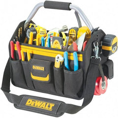 CLC - 26 Pocket Black & Yellow Polyester Tool Tote - 18" Wide x 8-1/2" Deep x 8" High - Benchmark Tooling