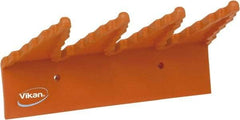 Vikan - 22 Lb, 6-1/2" Wide, 2-1/2" High, Polypropylene, Wall Bracket - 9-1/2" Long, 3 Holders - Benchmark Tooling