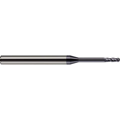 Harvey Tool - 1/32" Diam, 3/32" LOC, 4 Flute Solid Carbide Ball End Mill