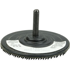 3″ Back-up Pad for Hook and Loop Surface Conditioning Disc, 1/4″ Stem - Benchmark Tooling