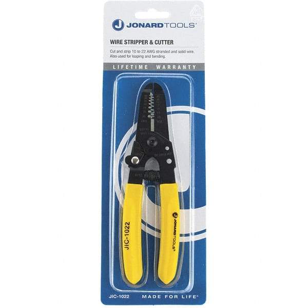 Jonard Tools - 22 to 10 AWG Capacity Wire Stripper - 6-3/4" OAL - Benchmark Tooling