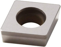 Seco - CCGW21.52 Grade CBN200 PCBN Turning Insert - Uncoated, 80° Diamond, 1/4" Inscr Circle, 3/32" Thick, 1/32" Corner Radius - Benchmark Tooling