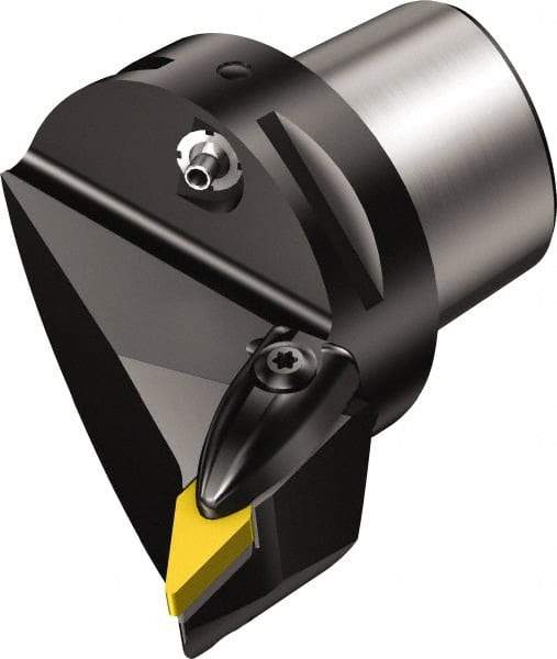 Sandvik Coromant - Right Hand Cut, Size C6, VNMG 332 Insert Compatiblity, Modular Turning & Profiling Cutting Unit Head - 45mm Ctr to Cutting Edge, 65mm Head Length, Through Coolant, Series T-Max P - Benchmark Tooling