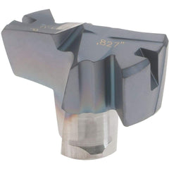 Iscar - Series FCP, 0.827" Diam Grade IC908 Replaceable Drill Tip - Carbide, TiAlN Finish, 21 Seat Size, Through Coolant - Benchmark Tooling