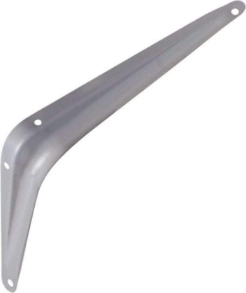 National Mfg. - 100 Lb Capacity, Gray Shelf Brackets - 6" Long x 8" High x 1.667" Wide - Benchmark Tooling