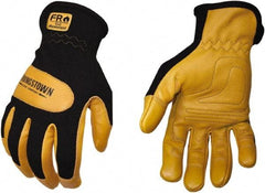 Youngstown - Size 2XL, Leather or Synthetic Leather, Arc Flash & Flame Resistant Gloves - Kevlar Lined, 12 cal/Sq cm Max Arc Protection, HRC 2, ANSI Cut Level 3, NFPA70E & ASTM F2302 - Benchmark Tooling