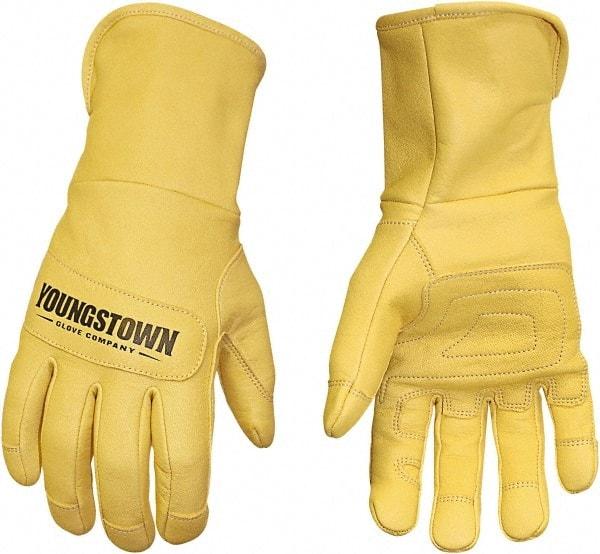 Youngstown - Size M, Leather or Synthetic Leather, Arc Flash Gloves - Unlined, 20.8 cal/Sq cm Max Arc Protection, HRC 2, NFPA70E - Benchmark Tooling