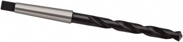 Guhring - Letter W, 1MT 118° Point High Speed Steel Taper Shank Drill Bit - Bright/Oxide Finish, 87mm Flute Length, 168mm OAL, Spiral Flute, Series 245 - Benchmark Tooling