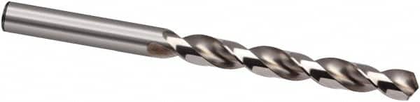Guhring - 3.25mm 130° High Speed Steel Jobber Drill - Bright Finish, Right Hand Cut, Spiral Flute, 65mm OAL, Cone Relief Point - Benchmark Tooling
