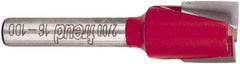 Freud - 1/2" Cut Diam, 1/2" Length of Cut, 0 Flute Mortising Edge Profile Router Bit - Carbide-Tipped, 1/4" Shank Diam, 2" OAL, Proprietary Coating - Benchmark Tooling