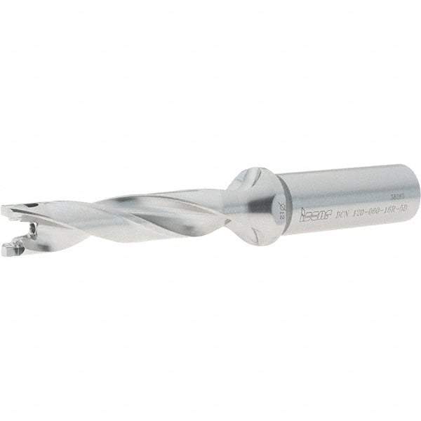 Iscar - 12mm to 12.4mm Diam, 5xD, 60mm Max Depth, 16mm Shank Diam, 125mm OAL, Replaceable-Tip Drill - FCP, ICK, ICK-2M, ICM, ICN, ICP, iCP-2M Insert, 12 Seat Size, 51665537 Toolholder, Series SumoCham - Benchmark Tooling