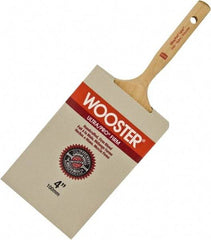 Wooster Brush - 3" Flat Nylon/Polyester Varnish Brush - 3-3/16" Bristle Length, 6-1/4" Maple Dowel Handle - Benchmark Tooling