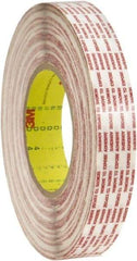 3M - 1-1/2" x 540 Yd Rubber Adhesive Double Sided Tape - 6 mil Thick, Polypropylene Film Liner, Series 476XL - Benchmark Tooling