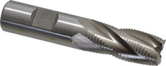 Interstate - 3/4" Diam, Fine Pitch, 1-5/8" LOC, 4 Flute Cobalt Roughing Square End Mill - Uncoated, 3-3/4" OAL, 3/4" Shank Diam, Single End - Benchmark Tooling