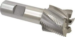 Interstate - 1-1/4" Diam, Fine Pitch, 1-1/8" LOC, 6 Flute Cobalt Roughing Square End Mill - Uncoated, 3-3/8" OAL, 3/4" Shank Diam, Single End - Benchmark Tooling