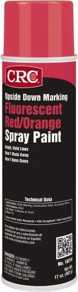 CRC - 20 fl oz Red Marking Paint - 700' Coverage, Lead Free Formula, 528 gL VOC - Benchmark Tooling