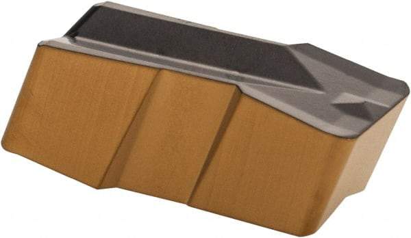 Iscar - 635080GIP E Grade IC830, 6.35mm Cutting Width Carbide Grooving Insert - 3.8mm Max Depth of Cut, Neutral, 0.8mm Corner Radius, TiAlN Finish - Benchmark Tooling