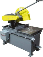 Kalamazoo - 20" Blade Diam, 1" Arbor Hole, Straight Chop & Cutoff Saw - 2,500 RPM, 15 hp, 220/440 Volts, 3 Phase - Benchmark Tooling