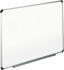 UNIVERSAL - 36" High x 48" Wide Erasable Melamine Marker Boards - Aluminum/Plastic Frame, 49.67" Deep, Includes Accessory Tray/Rail & Mounting Kit - Benchmark Tooling