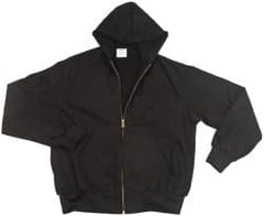 PRO-SAFE - Size L General Purpose Jacket - Black, Cotton, Zipper Closure - Benchmark Tooling