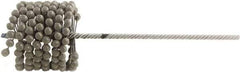 Brush Research Mfg. - 3-3/4" to 4-1/8" Bore Diam, 800 Grit, Aluminum Oxide Flexible Hone - Extra Fine, 13-1/2" OAL - Benchmark Tooling