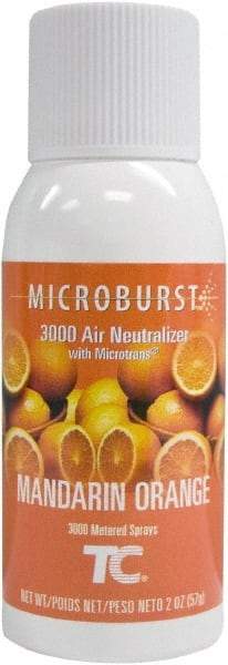 Rubbermaid - 2 oz Air Freshener Dispenser Aerosol Refill - Mandarin Orange, Compatible with Lumecel & Microburst 3000 Dispensers - Benchmark Tooling