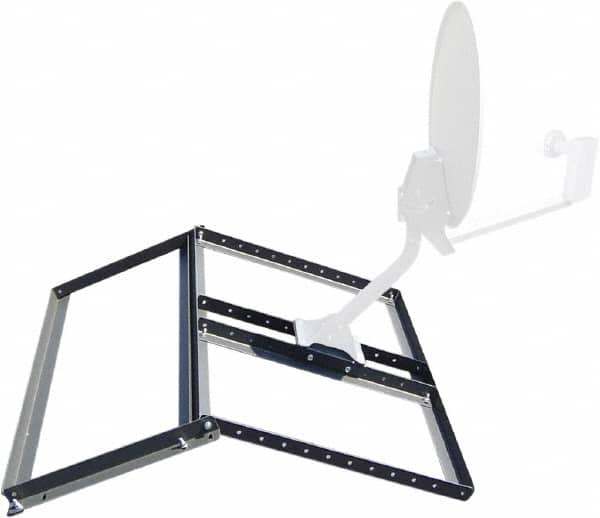 Video Mount - Security Camera Non-Penetrating Pitched Roof Mount - 41" Long, Dark Gray - Benchmark Tooling