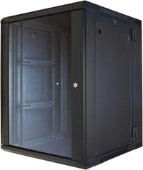 Video Mount - Security Camera Hinged Wall Equipment Rack Enclosure - Black - Benchmark Tooling