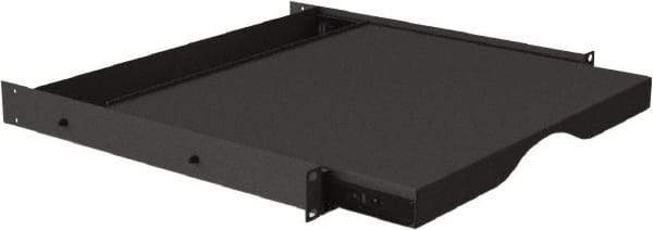 Video Mount - Security Camera Sliding Equipment Rack Shelf - Black - Benchmark Tooling