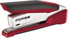 PaperPro - 28 Sheet Full Strip Desktop Stapler - Red & Silver - Benchmark Tooling