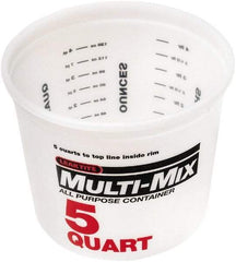 SEYMOUR-MIDWEST - 5 Qt, Plastic Round White Bucket & Pail Kit - Benchmark Tooling