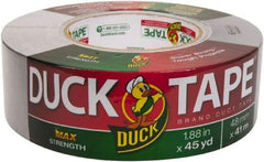 Duck - 1-7/8" x 45 Yds Silver Duct Tape - 11.5 mil, Rubber Adhesive, Vinyl Backing, 32 Lb/ln Tensile Strength, Series DUC - Benchmark Tooling