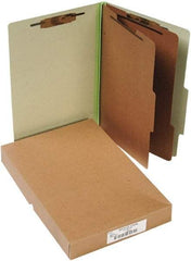 ACCO - 14 x 8 1/2", Legal, Leaf Green, File Folders with Top Tab - Right of Center Tab Cut Location - Benchmark Tooling